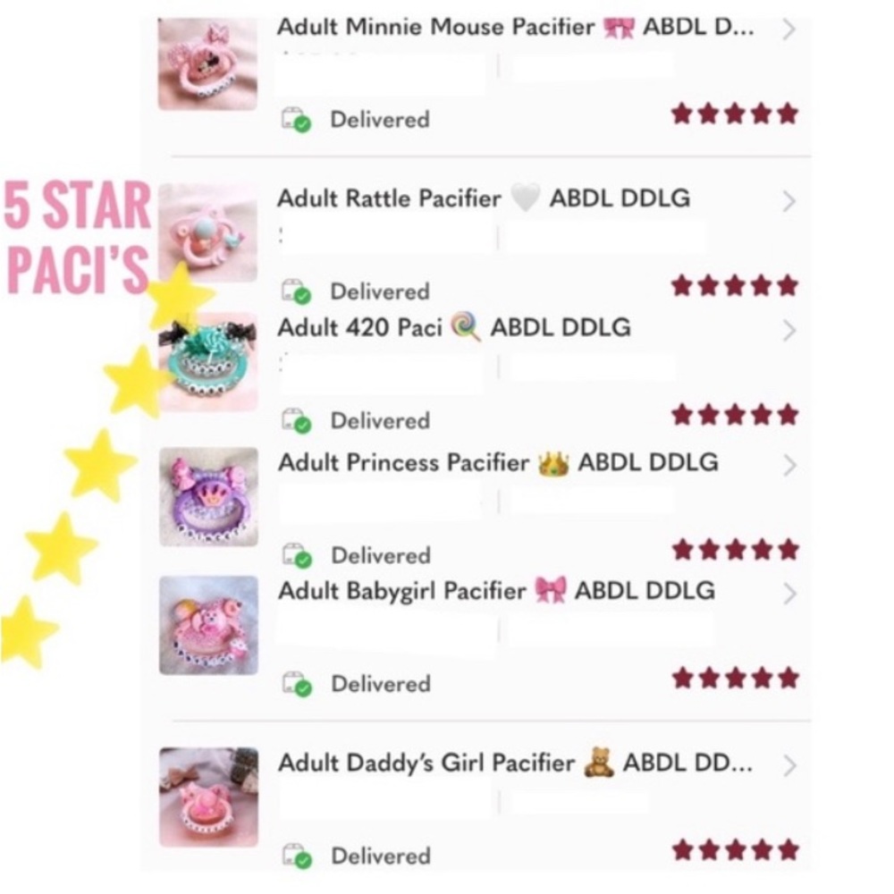 Adult Candy Deco Paci 🧸 Pacifier - Picture 5 of 5
